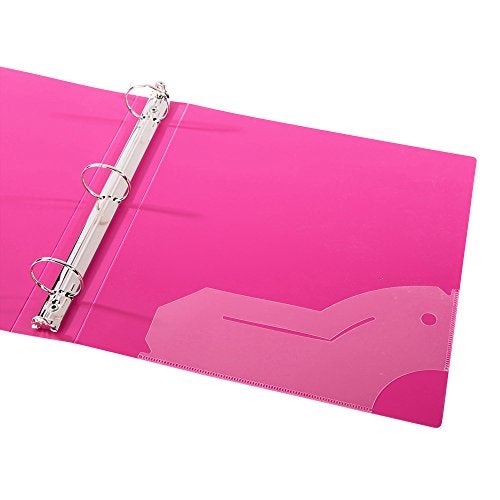 Filexec 3-Ring Binder, 1", Neon (50573-64970) - 12 Pack, Blue, Hot Pink, Purple, Green - Image 3
