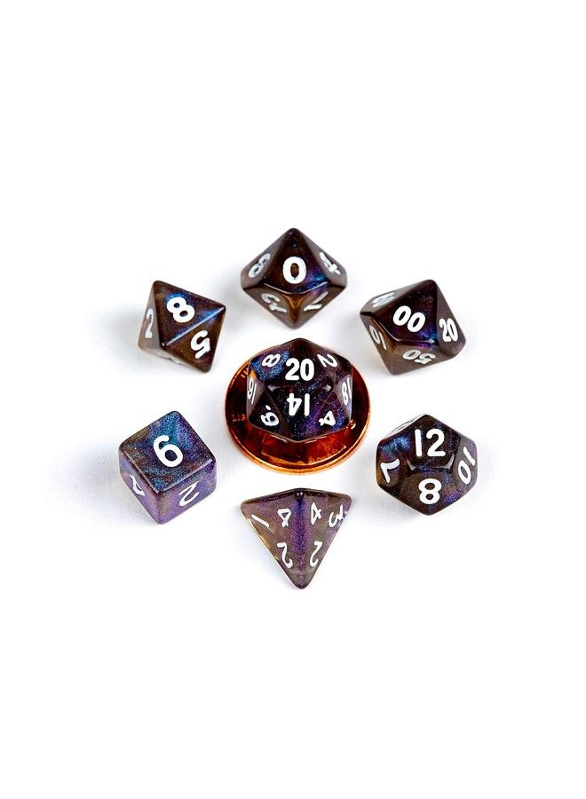 Metallic Dice Games مجموعة نرد بولي صغيرة 10 مم من غالاكسي ستاردست - Image 2
