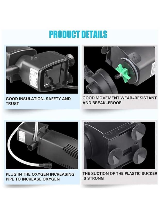 HOOKOR Aquarium Internal Filter for 15-40 Gallon Tanks, 8W Power Biochemical Sponge Fish Turtle Tank Filter, 160 GPH Submersible Aquarium Internal Filter Pump, for Fish, Turtle Tank, Pondr - Image 4
