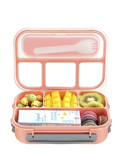 LA' PRECIOUS Lunch Box for Adults and Kids 4 Compartment Lunch Box with Fork - Durable Perfect Size - Leak-Proof - Reusable - BPA Free and Freezer Safe Food Containers  - Image 1