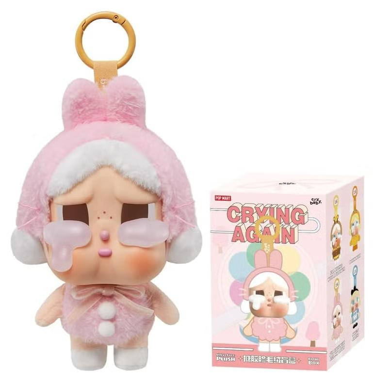 بوب مارت سلسلة POP MART CRYBABY CRYBABY تبكي مرة أخرى - سلسلة شارة POP MART CRYBABY تبكي مرة أخرى - مجسمات شارة POP MART CRYBABY 1Box هدايا بتصميم مميز للنساء لعبة فنية أنيقة مفضلة لدى المعجبين - Image 1