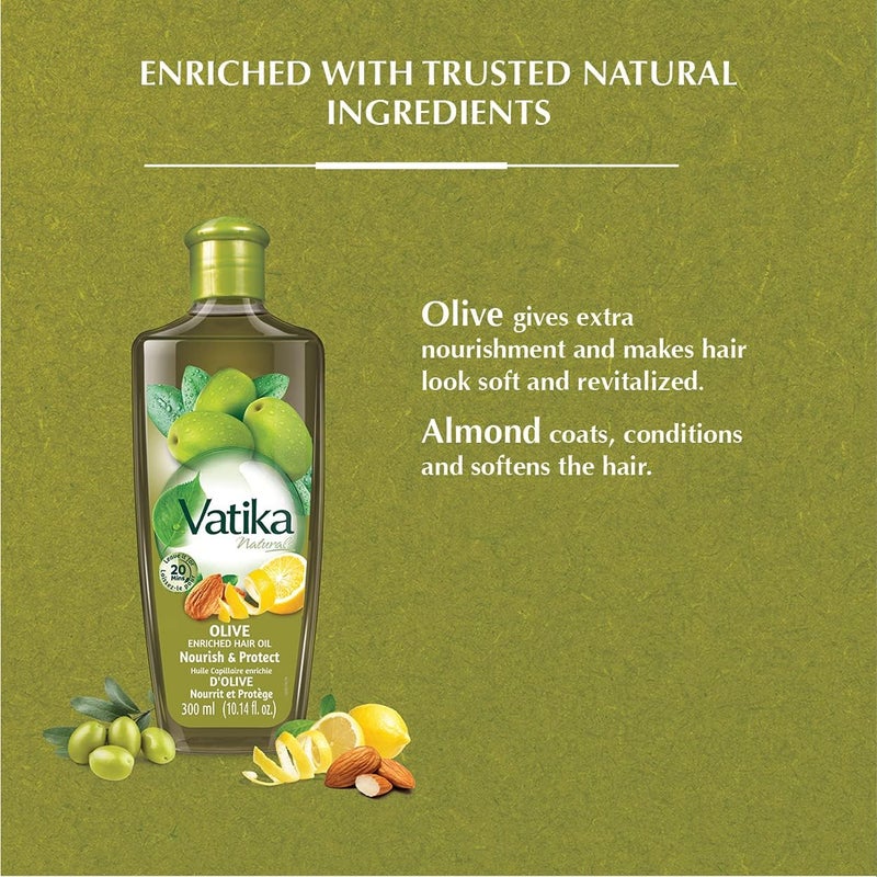 Vatika Naturals Olive Enriched Hair Oil - 200 ml - Image 3