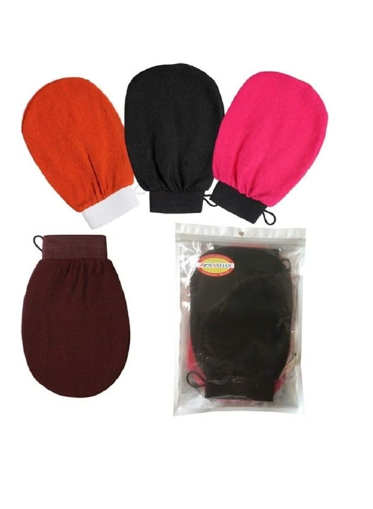 ORiTi Exfoliating Moroccan Hammam Mitt Scrub Gloves Remove Dead Skin Bath Body Scrub Mitt for All Skin Types and Improve  Circulation Shower Spa Dead Skin Cell Remover - Image 3