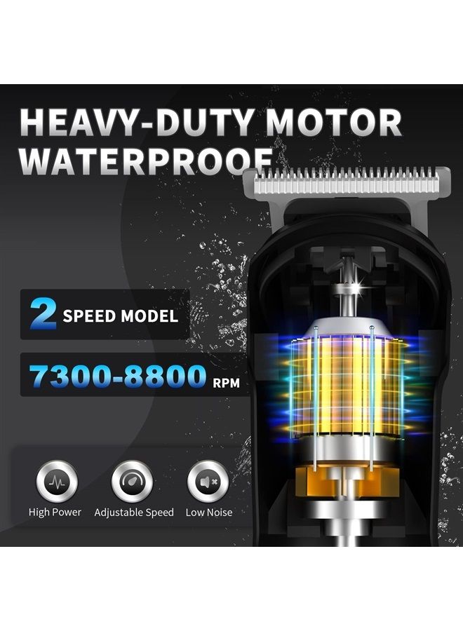 UFREE مقص لحية للرجال، ماكينة حلاقة كهربائية مقاومة للماء، مجموعة العناية باللحية، مقص شعر الشارب، مقص شعر الأنف، ماكينة حلاقة الجسم، ماكينة حلاقة لاسلكية للرجال، هدايا للرجال والآباء - Image 5