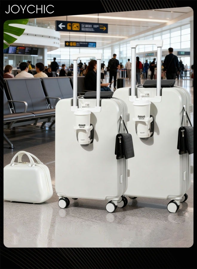 Joychic طقم حقائب سفر 3 قطع حقائب يد حقيبة سفر للأعمال سعة كبيرة حقائب مقاومة للماء مع حامل أكواب ومنفذ شحن USB - 14/20/24 بوصة - Image 1