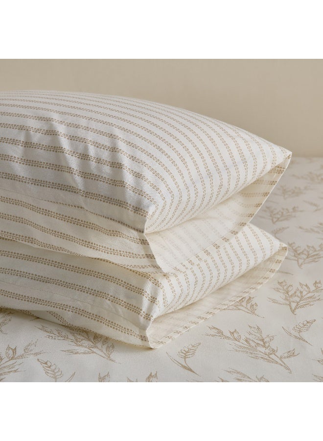 Home Box Cotton Pillowcase Set - Striped Design, 2 Pieces - Image 5