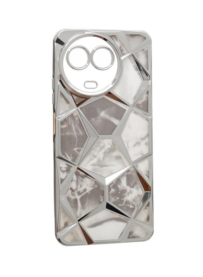 Plastic Back Cover For Realme C67, Multi Color - Image 1