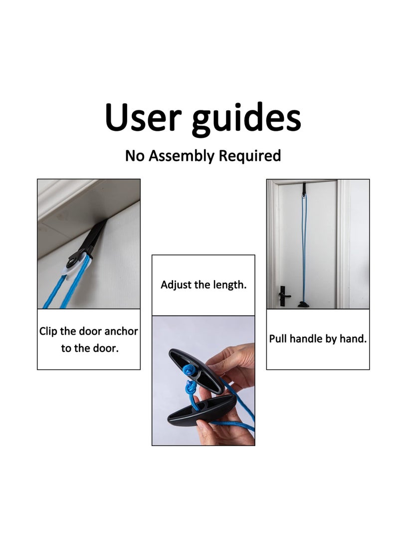 Generic Shoulder Pulley System for Physical Therapy - Over Door Rehab Exerciser to Relieve Pain and Enhance Recovery from Frozen Shoulder and Surgery, Improve Flexibility and Mobility - Image 2