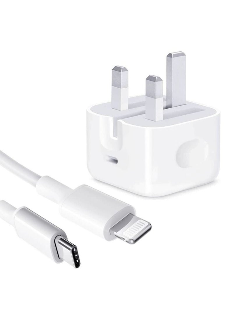 iPhone PD Fast Charger [Apple MFi Certified] 20W Type C Power Block Wall Charger Plug Adapter Compatible with iPhone 14 13 12 11 X iPad,AirPods Pro (2nd Generation),USB C Fast Charger Plug Adapter