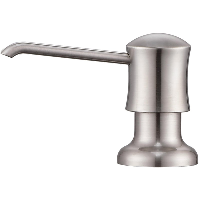 Soap Dispenser for Kitchen Sink Brushed Nickel Builtin and RefillfromTop Design with Liquid Hand  Dish Soap Bottle