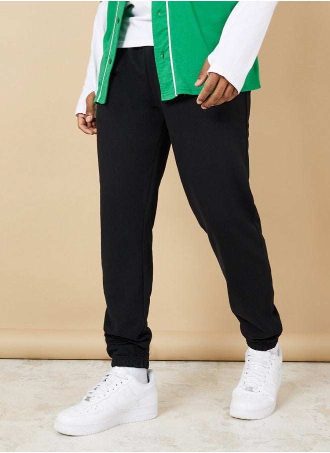 Styli Slim Fit French Terry Elasticated Cuff Jogger  - Image 1