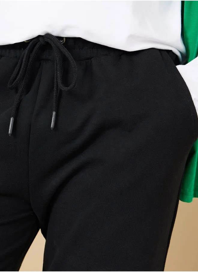 ستايلي Slim Fit French Terry Elasticated Cuff Jogger