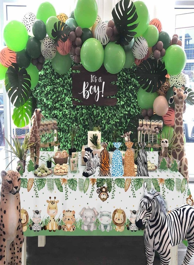 OHLIGEI 50 Pieces Jungle Animal Treat Bags Wild Giraffe Cheetah Zebra Tiger Print Cellophane Plastic Candy Bags Goodie Favor Bags with Twist Ties for Jungle Safari Zoo Birthday Party Supplies - Image 5