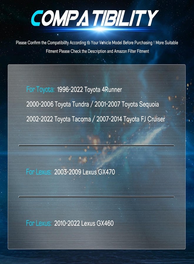 ILONPA 6x5.5 1" (25.4mm) Hubcentric Wheel Spacers 6 Lugs with 106mm Bore for 1996-2022 Toyota 4Runner, 2007-2022 FJ Cruiser, 2005-2022 Fortuner, 2002-2019 Lexus GX460, 1 inch 6x139.7mm M12x1.25 Studs 4pcs - Image 3