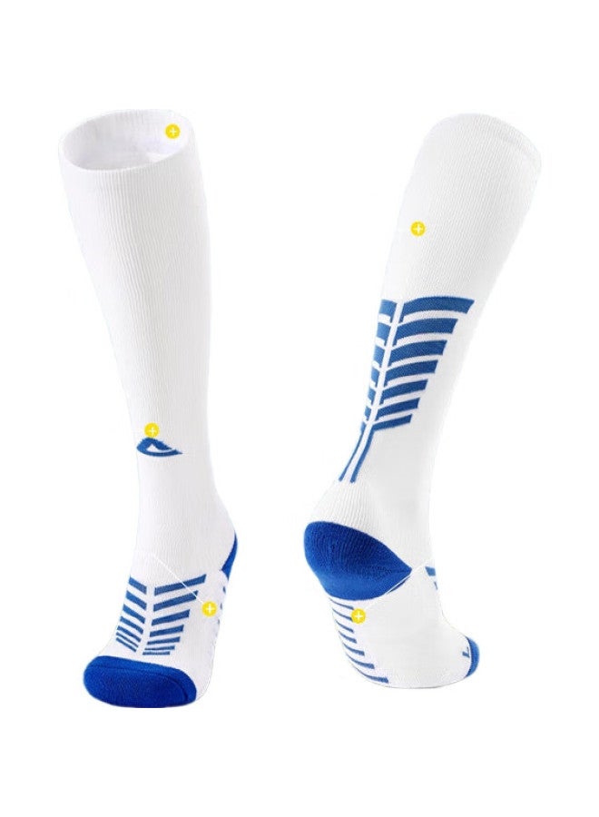 PEAK Children'S Soccer Socks, Adult Thickened Quick-Dry High Tube Soccer Socks, Professional Training Compression Socks, Leg Protection Non-Slip Compression Socks - Image 2