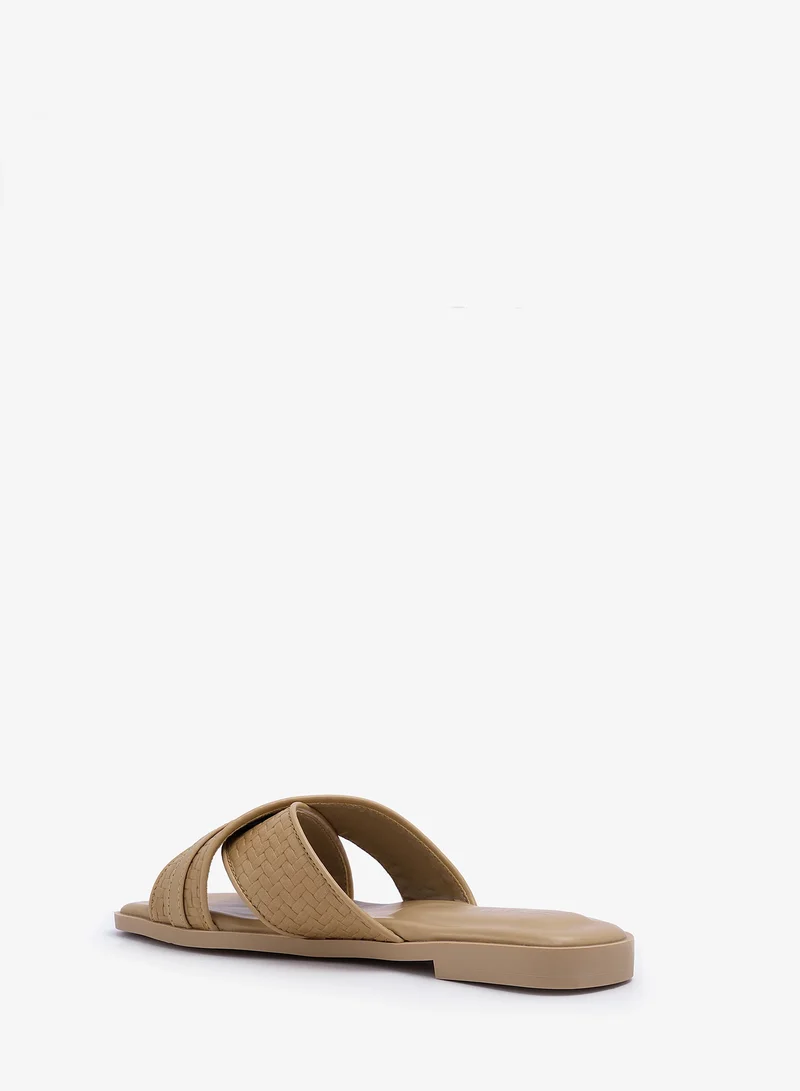 Lorianne Citlali - Cross slide sandals