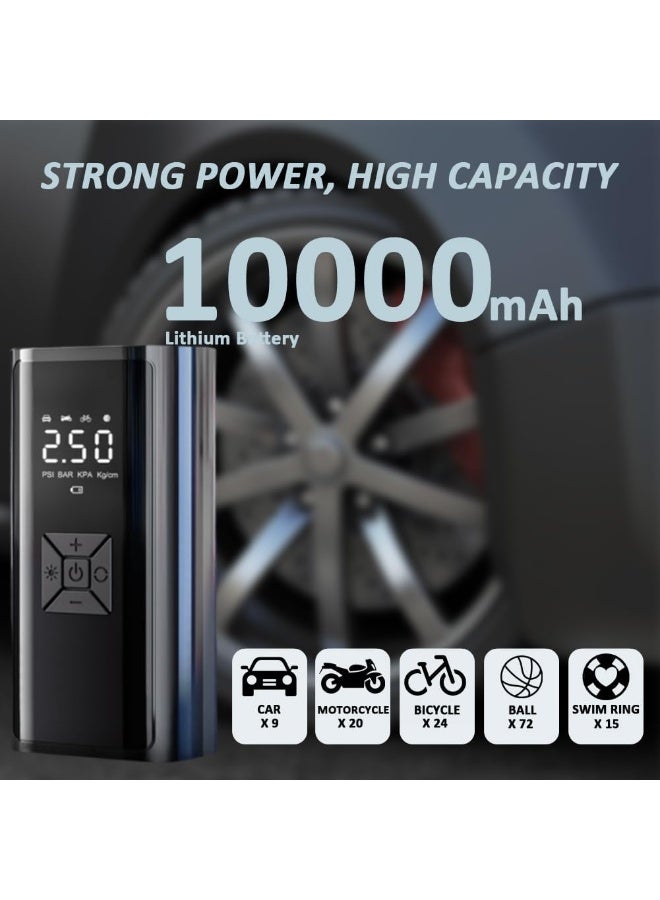Air Compressor Air Pump Wireless Air Pump 150psi Portable Electric Tire Inflator for Car Bicycle Motorcycle Min Air Compressor Tire Air Injector Auto Inflatable Pump - Image 4