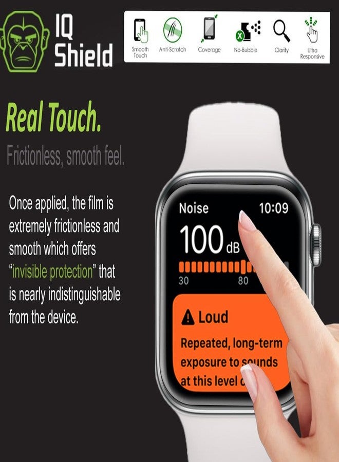 IQShield IQ Shield 6 Pack Screen Protector for Apple Watch SE 3 (2025)/ SE 2/ SE/Series 6/5/4 40mm LiquidSkin Easy Install Anti-Scratch Ultra Thin Smudge Resistant Anti-Bubble Flexible Clear TPU Film for iWatch 40mm - Image 4