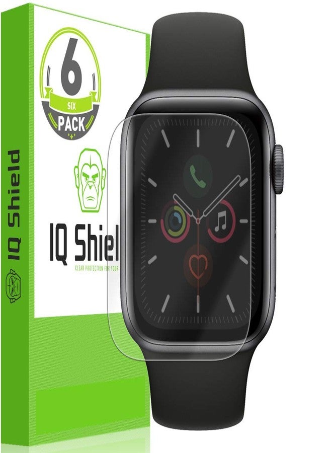 IQShield IQ Shield 6 Pack Screen Protector for Apple Watch SE 3 (2025)/ SE 2/ SE/Series 6/5/4 40mm LiquidSkin Easy Install Anti-Scratch Ultra Thin Smudge Resistant Anti-Bubble Flexible Clear TPU Film for iWatch 40mm - Image 1