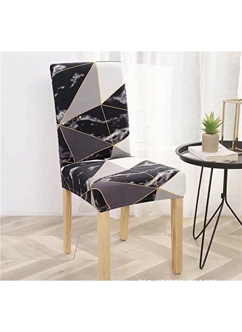 Cloud Search Cloud Search Dining Chair Cover Dining Chair Covers Set of 4 Easy Chair Cloth Elastic and Washable Dining Table Chair Cover Seater Waterproof Elastic Chair Covers for Home Party Wedding  - Image 3