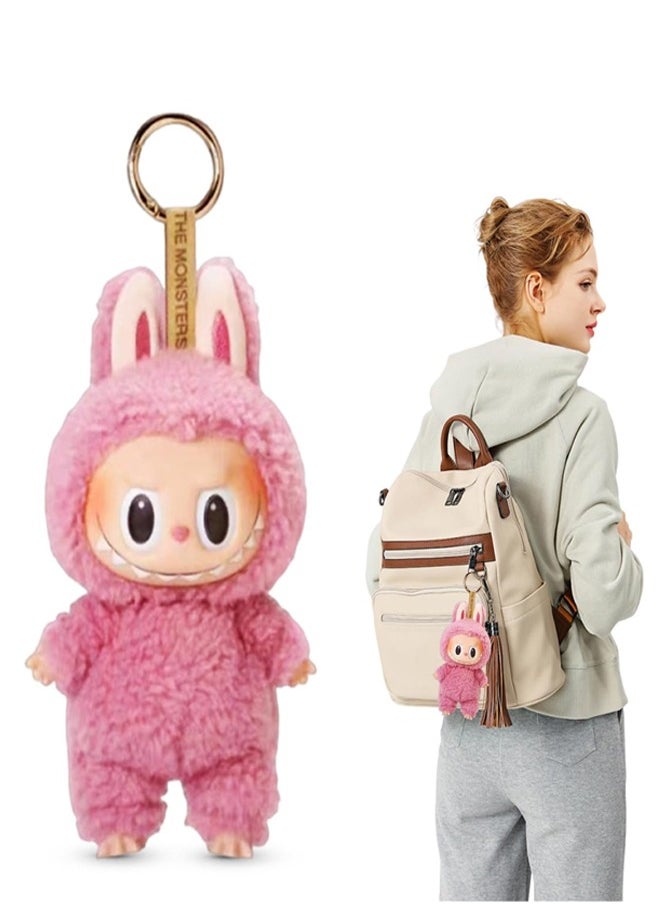 RATSAW Labubu Popmart Monster Keychain Labubu Doll Labubu Plush Key Ring, Labubu Cuddly Toy Labubu Plush Pendant Labubu Plush Doll Gifts for Boys and Girls  - Image 1