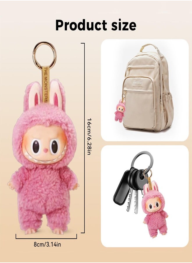 RATSAW Labubu Popmart Monster Keychain Labubu Doll Labubu Plush Key Ring, Labubu Cuddly Toy Labubu Plush Pendant Labubu Plush Doll Gifts for Boys and Girls  - Image 2