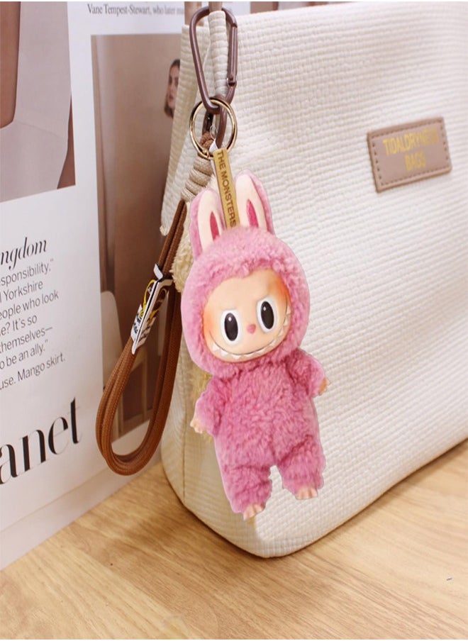 RATSAW Labubu Popmart Monster Keychain Labubu Doll Labubu Plush Key Ring, Labubu Cuddly Toy Labubu Plush Pendant Labubu Plush Doll Gifts for Boys and Girls  - Image 3