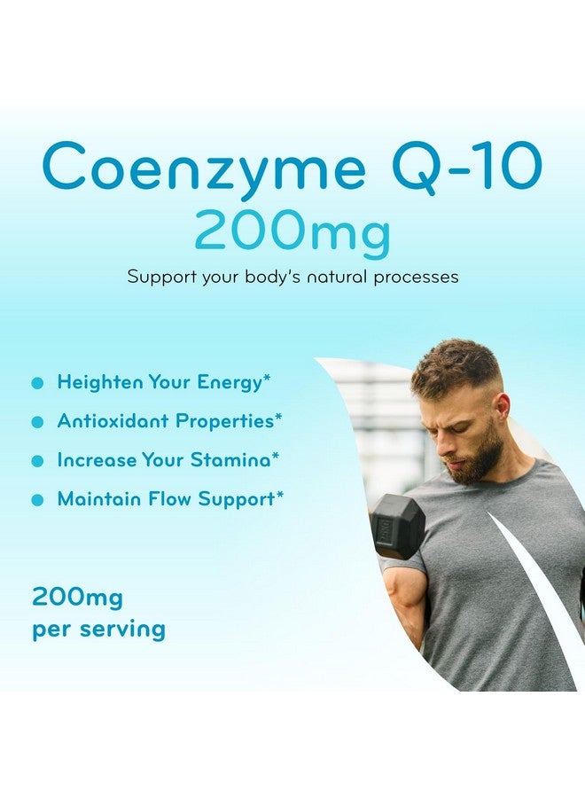 ClearFormulas Quick Absorption CoQ10 200mg - Coenzyme Q10 200mg Potent Antioxidant for Heart Energy and Aging Support - High Stability CoQ10 Ubiquinone Capsules - Made in a cGMP US Lab (400 Servings) - Image 4