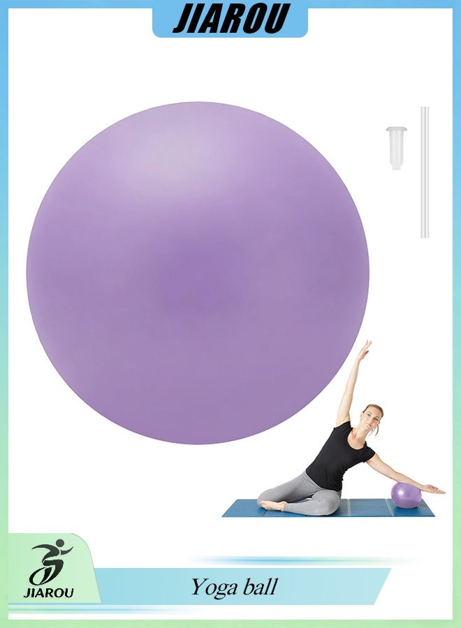 JIAROU Small Pilates Ball 9.8 Inch Small Exercise Ball Mini Workout Yoga Balls for Gym Yoga, Core Training, Fitness, Workout, Stability, Improves Balance（Purple） - Image 1