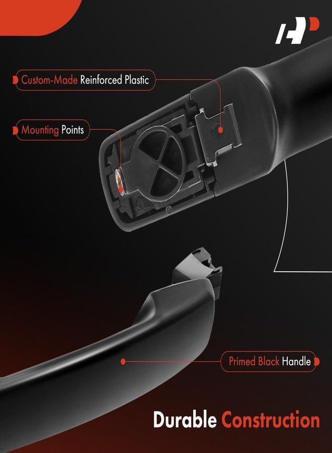 A-Premium Front Right or Rear Left or Rear Right Exterior Door Handle Compatible with Nissan Altima 2007-2013, Sentra 2007-2012, Primed Black, Replace# 82606JA59A - Image 4