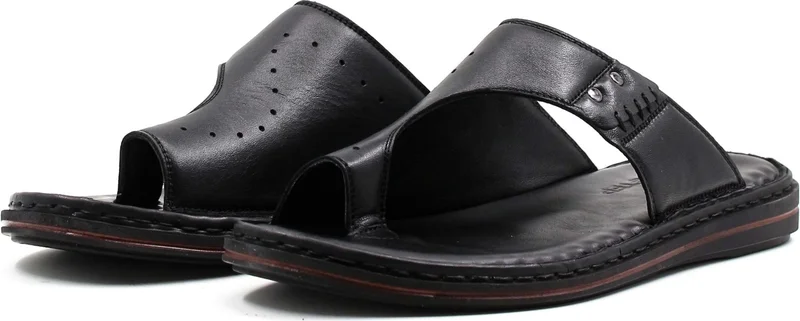 Fast Step Genuine Leather Men's Flat Slippers 128MA119