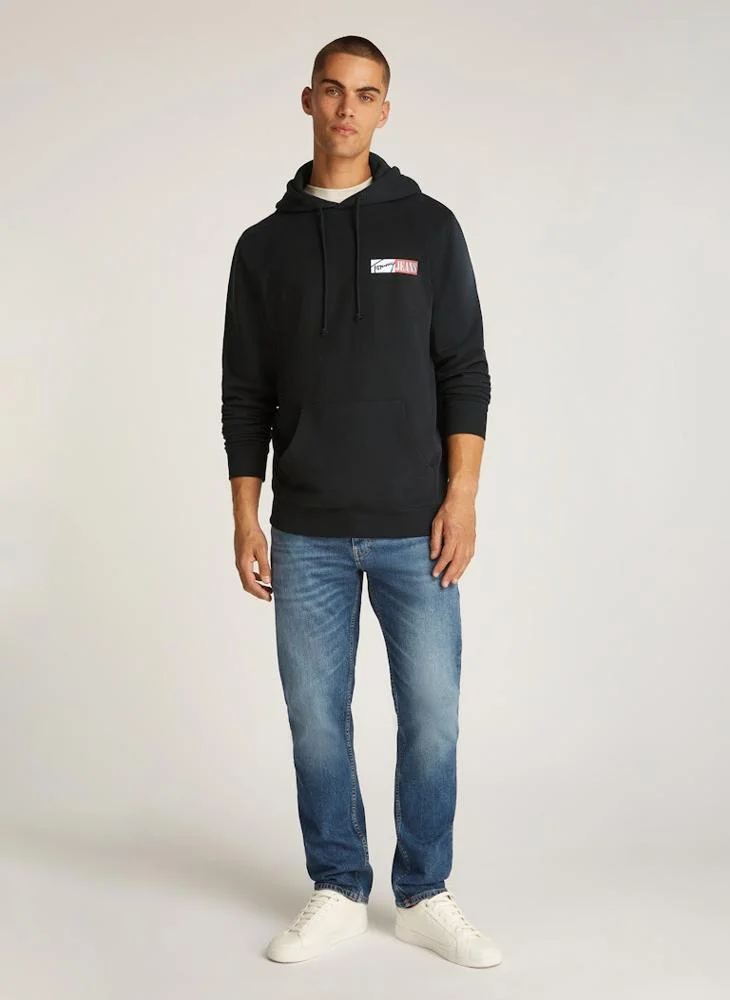 TOMMY JEANS Graphic Logo  Pull Over Hoodie