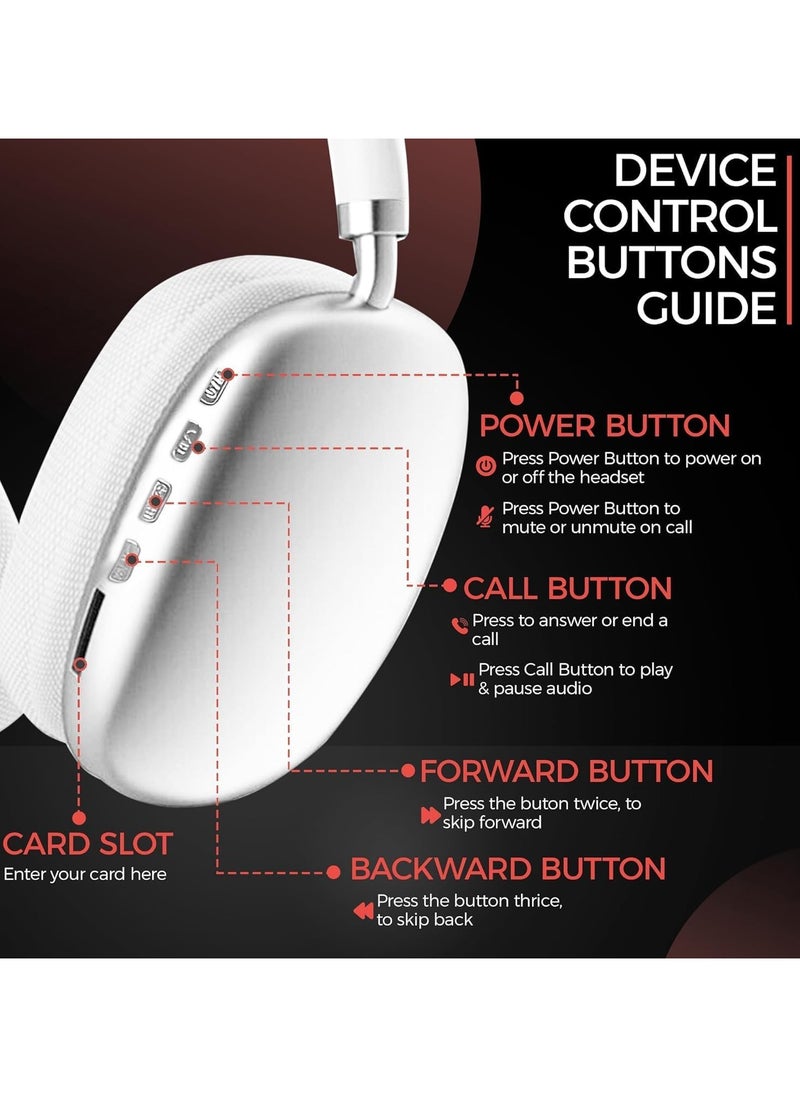 Festive Gallery - P9 Immersive Active Noise Cancelling Over-Ear Headphones, Epitome of Cutting-Edge Design and Premium Sound Quality. Elevate Your Listening Experience, Fusion of Style and Comfort (Blue) - Image 1