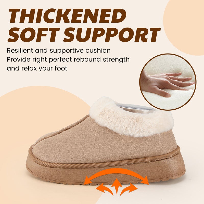 Lucky Kids Women’s Fuzzy Winter Slippers, Plush Faux Fur House Shoes with Memory Foam, Cozy Warm Indoor Slip-On Slippers with Non-Slip Sole, Cute Fluffy Home Shoes for Girls & Ladies - Image 3