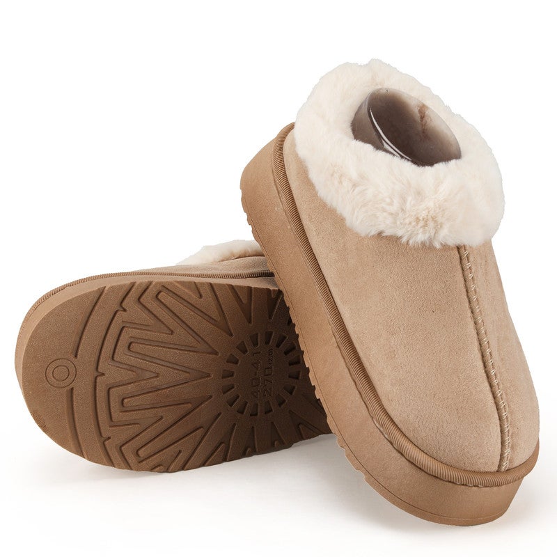 Lucky Kids Women’s Fuzzy Winter Slippers, Plush Faux Fur House Shoes with Memory Foam, Cozy Warm Indoor Slip-On Slippers with Non-Slip Sole, Cute Fluffy Home Shoes for Girls & Ladies - Image 1