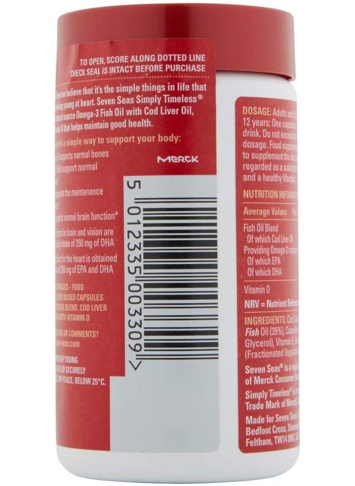 Sevenseas - Seven Seas Pure Cod Liver Oil 120 Capsules - Image 1