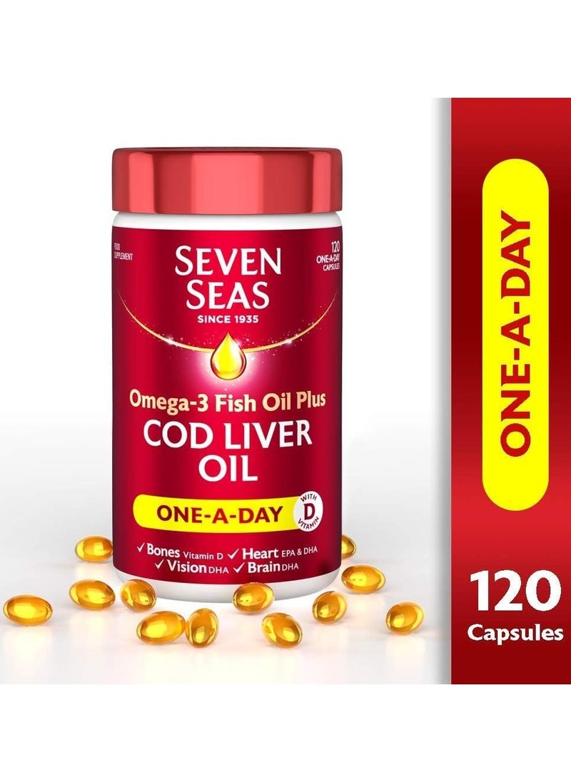 Sevenseas - Seven Seas Pure Cod Liver Oil 120 Capsules - Image 1