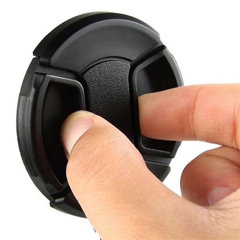 Fotasy (5 Pcs Bundle) 49MM Front Lens Filter Snap On Pinch Cap, 49mm Lens Cap, 49 mm Protector Cover for DSLR SLR Camera Lense - Image 2