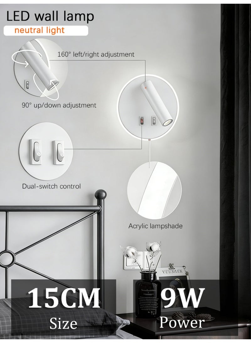 مصباح جداري LED، أبيض دافئ - Image 1