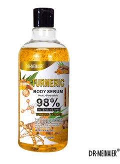 DR.MEINAIER Turmeric Body Serum Plus L-Glutathlone,98% Intensive Aha Turmeric Extract,Brightening Skin Tone 500ml  - Image 1