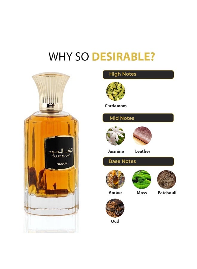 نسك نوسوك طرف العود، بخاخ طبيعي، ماء عطر 100 مل (3.4 أونصة سائلة)، عطر فاخر للجنسين، عطر مستورد، مصمم في دبي - Image 3