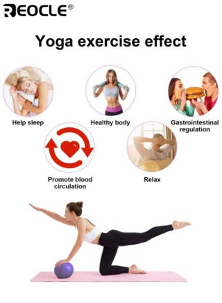 Mini Extra Thick Yoga and Pilates Ball Stability Exercise Ball for Core Strength Anti-Burst Exercise Ball Extra Sturdy Construction ldeal for Beginners Advance Users - view 5