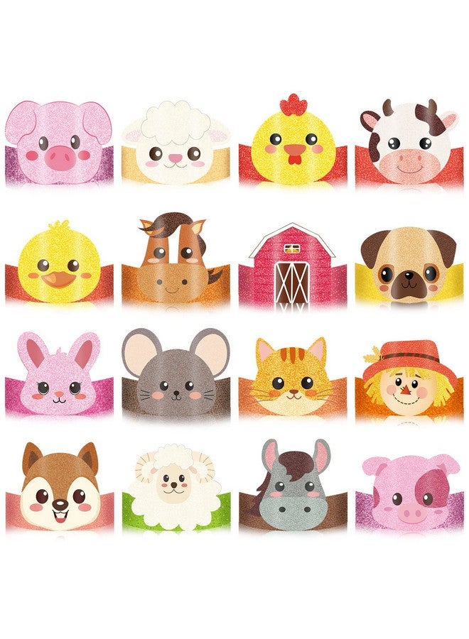 Yinder Animal Headbands, 48 Pcs Farm Animal Headbands for Kids Birthday Party Hats Jungle Safari Zoo Animal Decorations, Assorted Animals, One Size Suits Most People, Ideal Gifts, Wide Application - Image 1