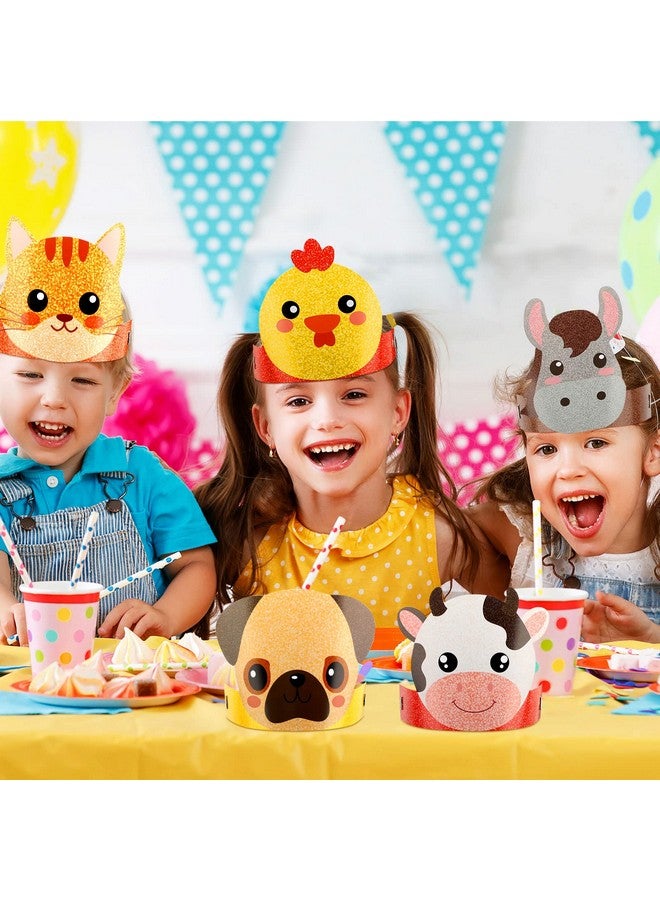 Yinder Animal Headbands, 48 Pcs Farm Animal Headbands for Kids Birthday Party Hats Jungle Safari Zoo Animal Decorations, Assorted Animals, One Size Suits Most People, Ideal Gifts, Wide Application - Image 4