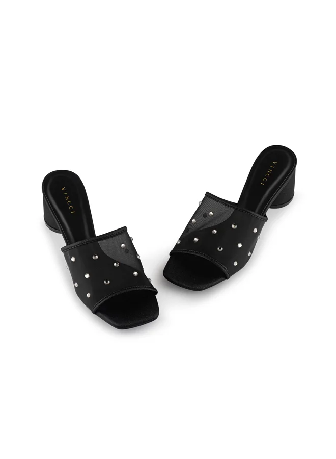 Vincci Women One Strap Mid Heel Sandals