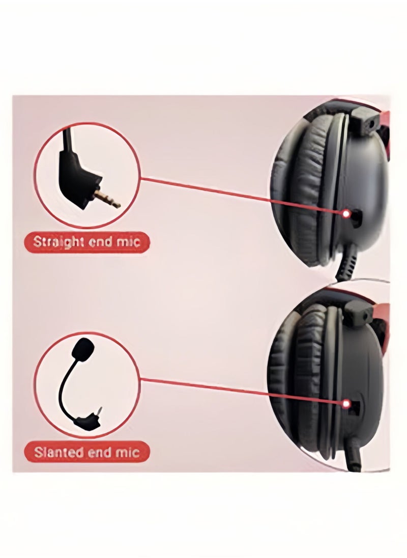 Generic - ميكروفون ألعاب بديل مناسب لـ Kingston HyperX Cloud 2 II Cloud Core Cloud Pro CloudX، Xbox One، Nintendo Switch، PS5، الكمبيوتر الشخصي، سماعات الألعاب - Image 1