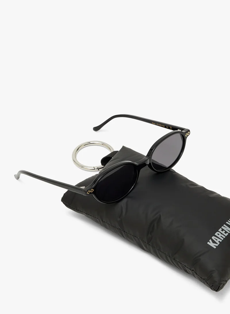 KAREN WAZEN Noor Oval Sunglasses