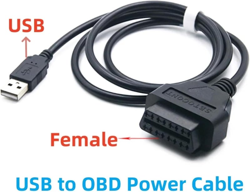 keisnoaja كابل keisnoaja OBD2 أنثوي إلى USB2.0 ذكري - Image 3