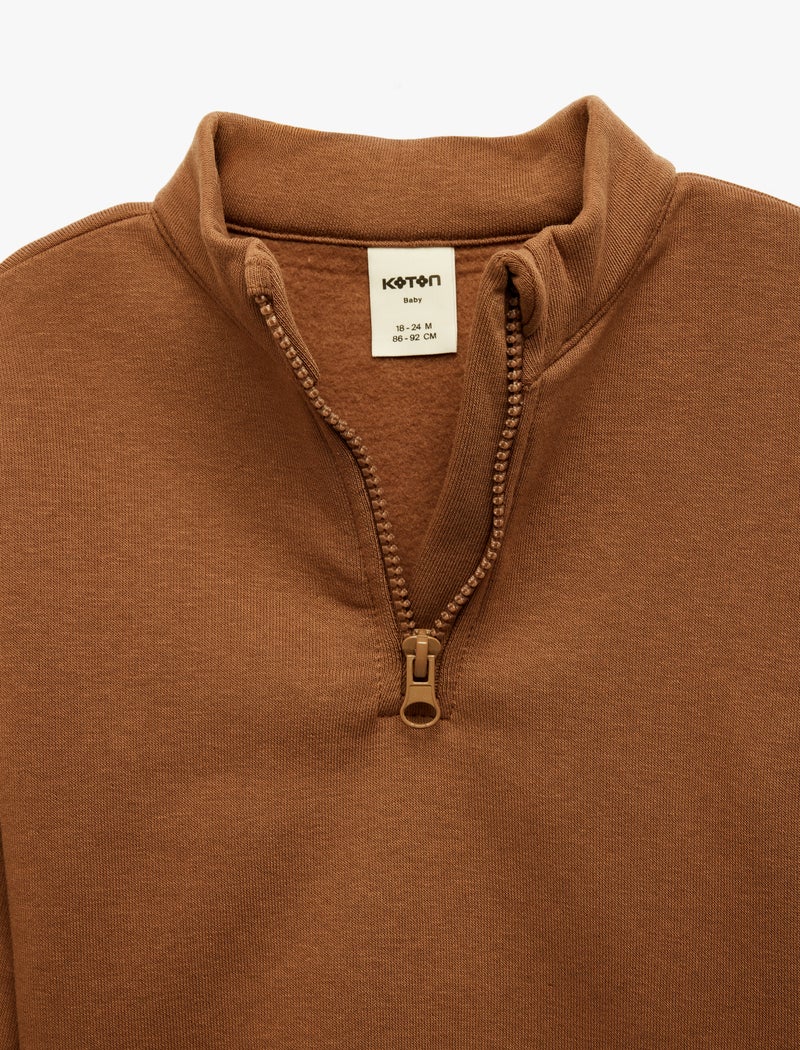 KOTON Stand Collar Sweatshirt - Image 5