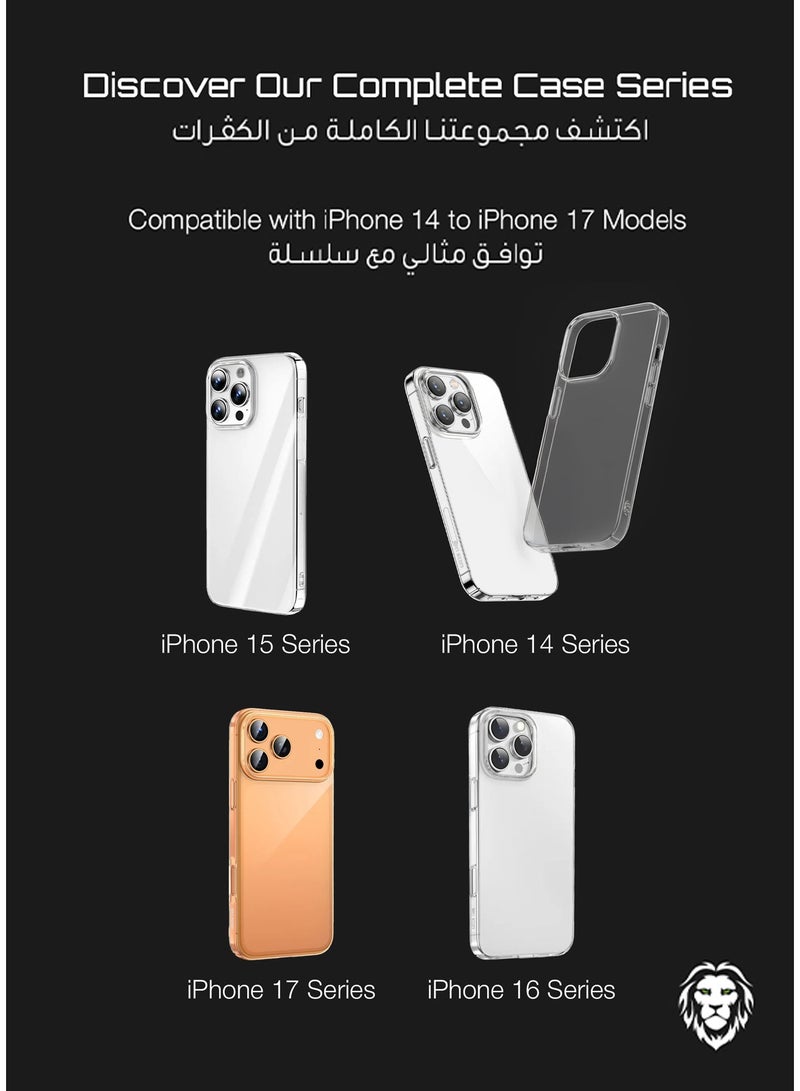 GREEN LION iPhone 17 Pro Delgado PC Case/ Waterproof/ Strong and handy/ lightweight /Anti Fingerprint/ HD Clarity - Orange - Image 5